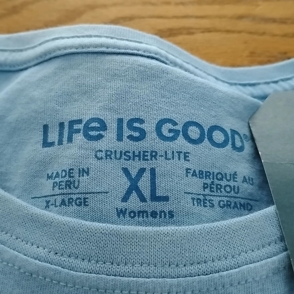 Life is Good *Kindness is Free* Crusher-Lite T-shirt 100% cotton - New w/ tag XL - Picture 3 of 6